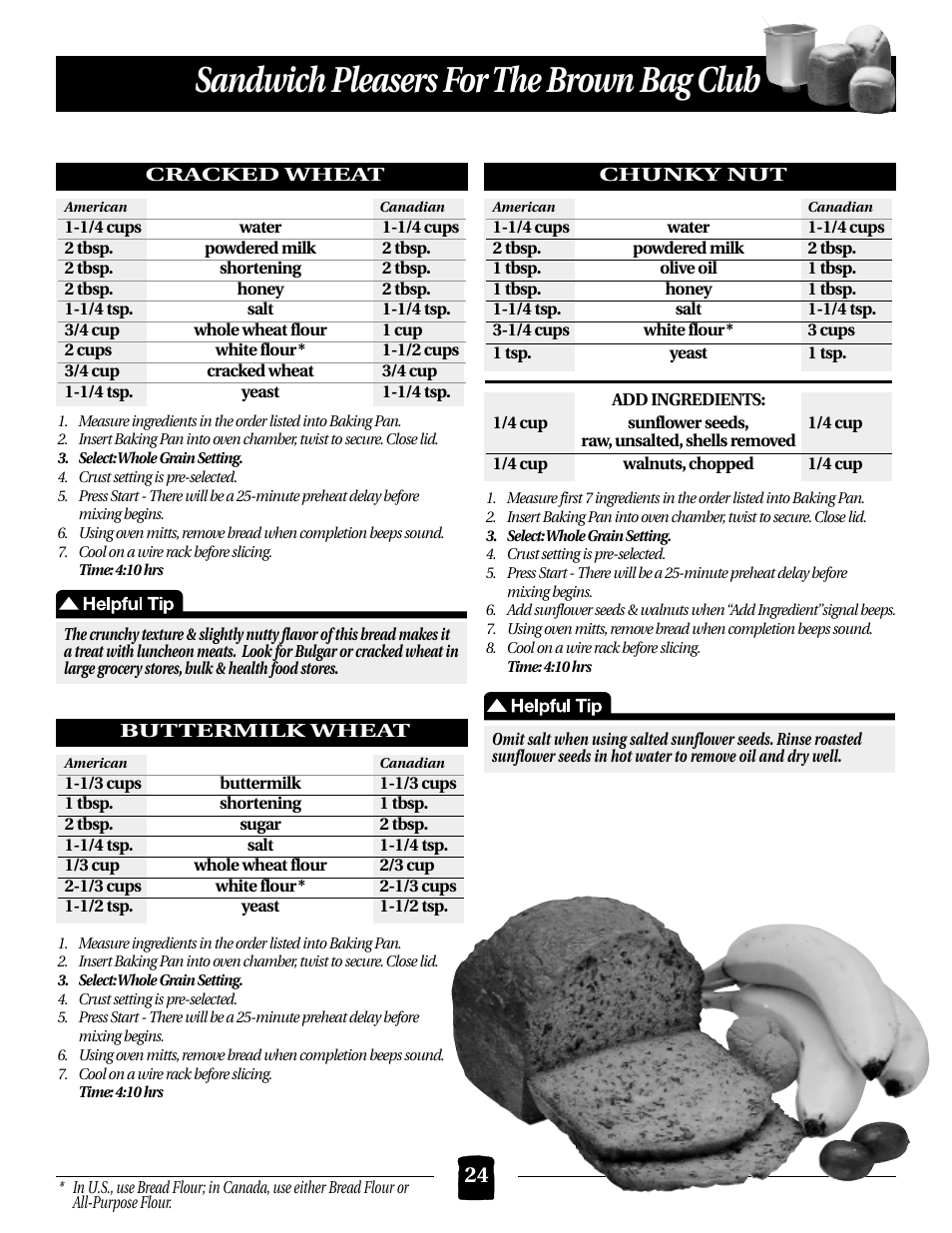 Sandwich pleasers for the brown bag club | Black & Decker B1561 User Manual | Page 24 / 36