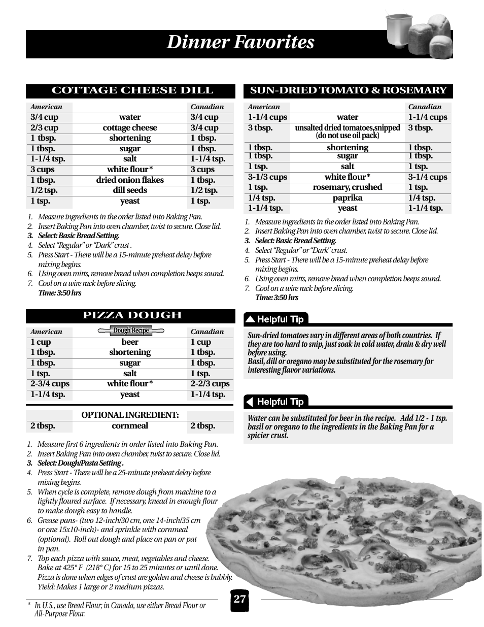 Dinner favorites | Black & Decker B1561 User Manual | Page 27 / 36