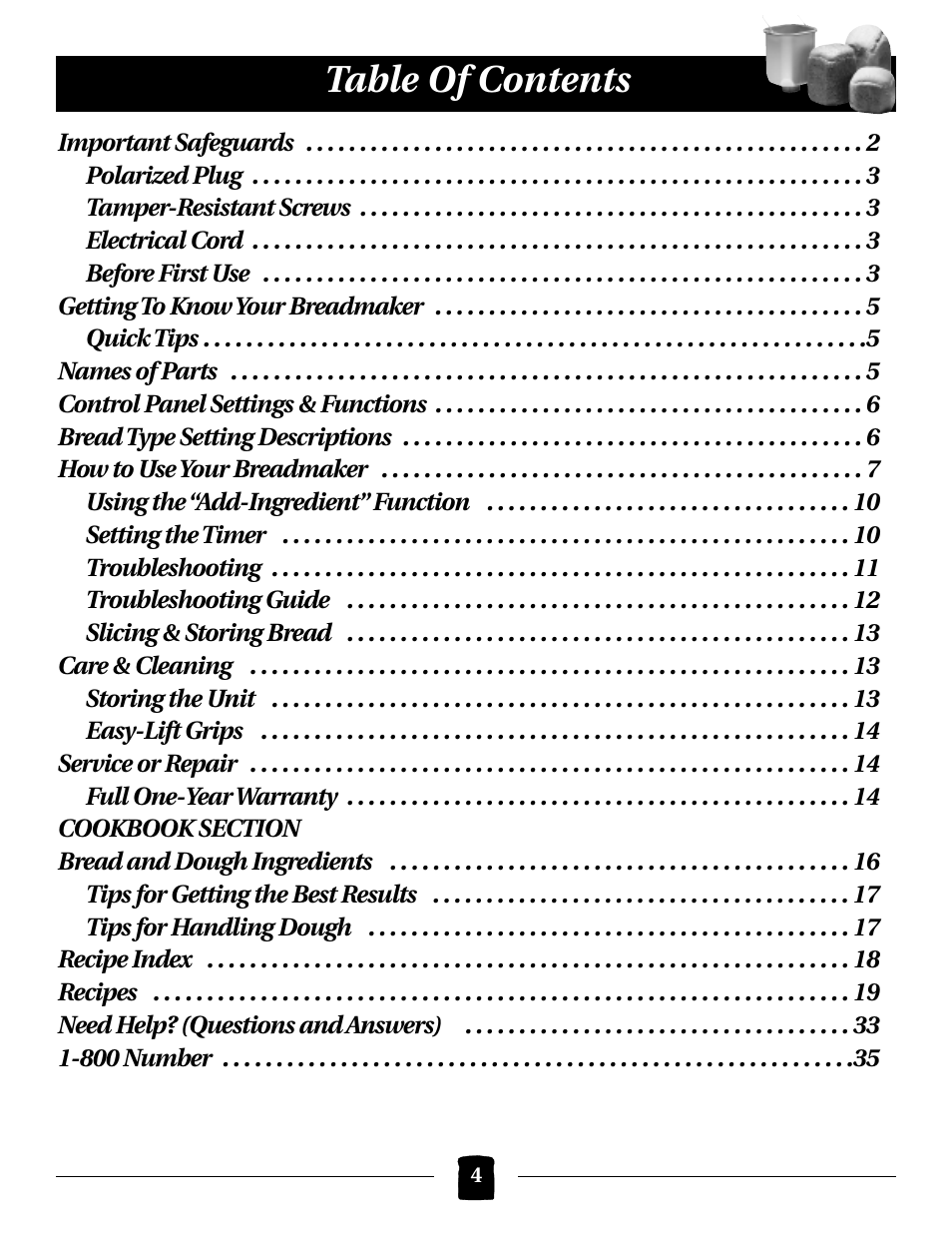 Black & Decker B1561 User Manual | Page 4 / 36