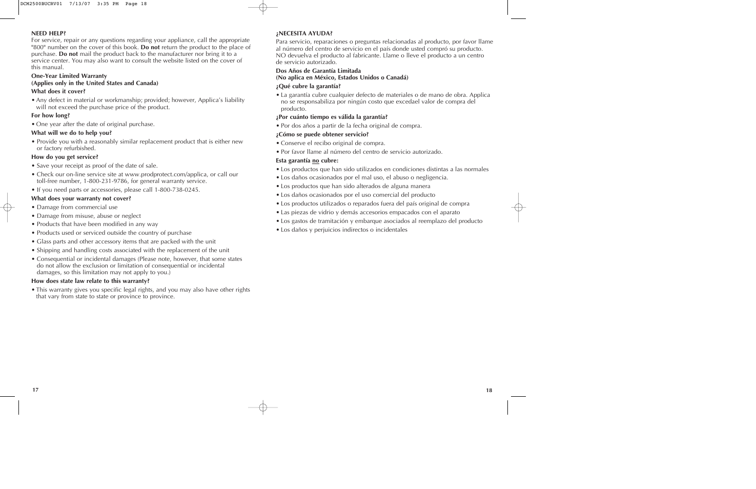 Black & Decker SmartBrew DCM2500K User Manual | Page 10 / 13