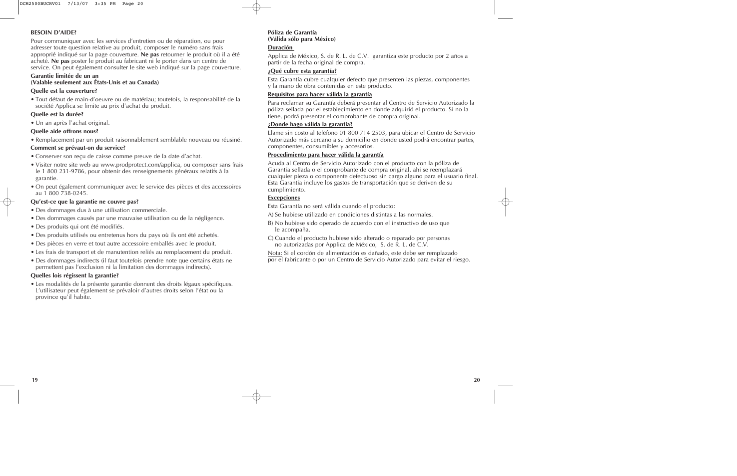 Black & Decker SmartBrew DCM2500K User Manual | Page 11 / 13