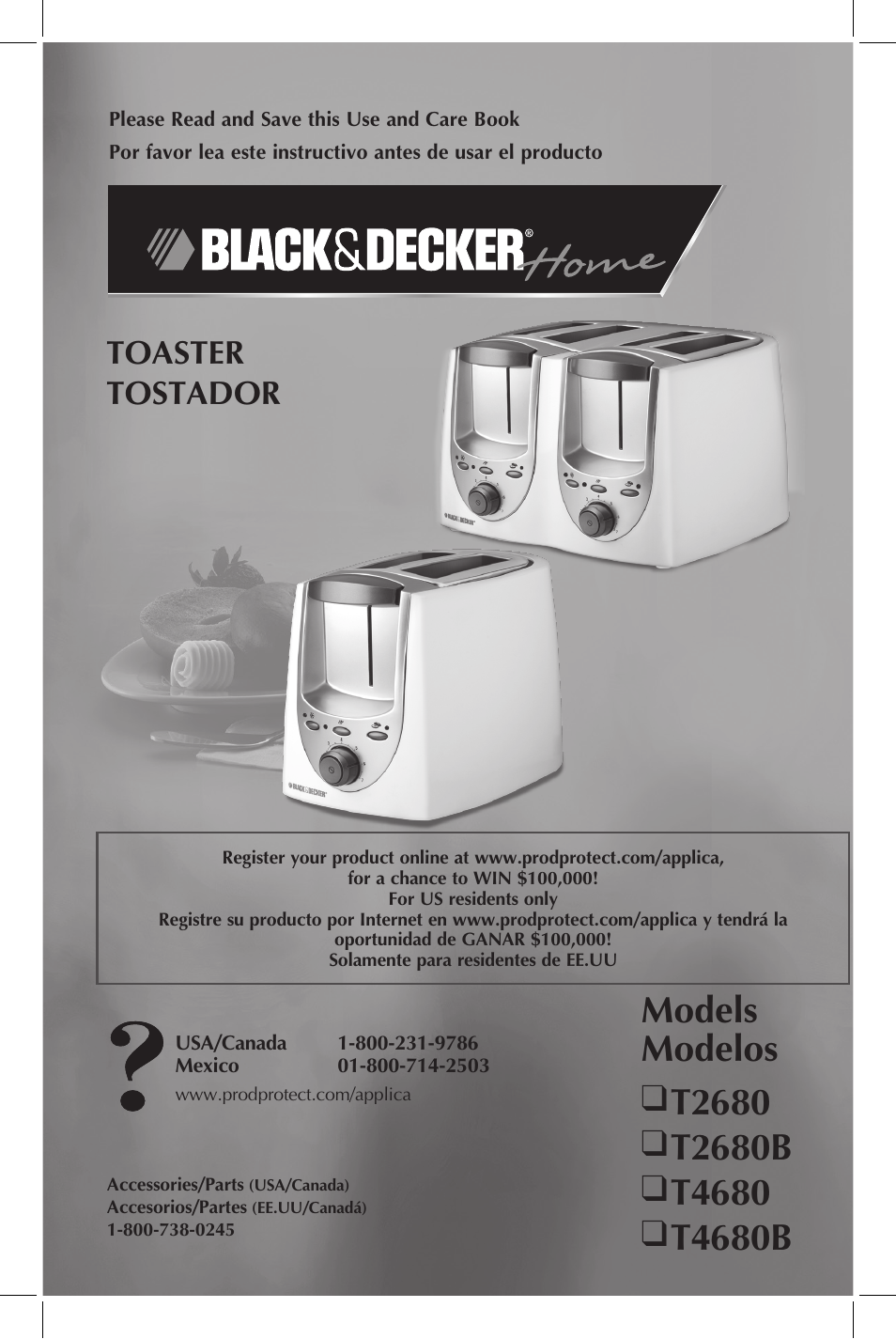 Black & Decker T4680B User Manual | 9 pages