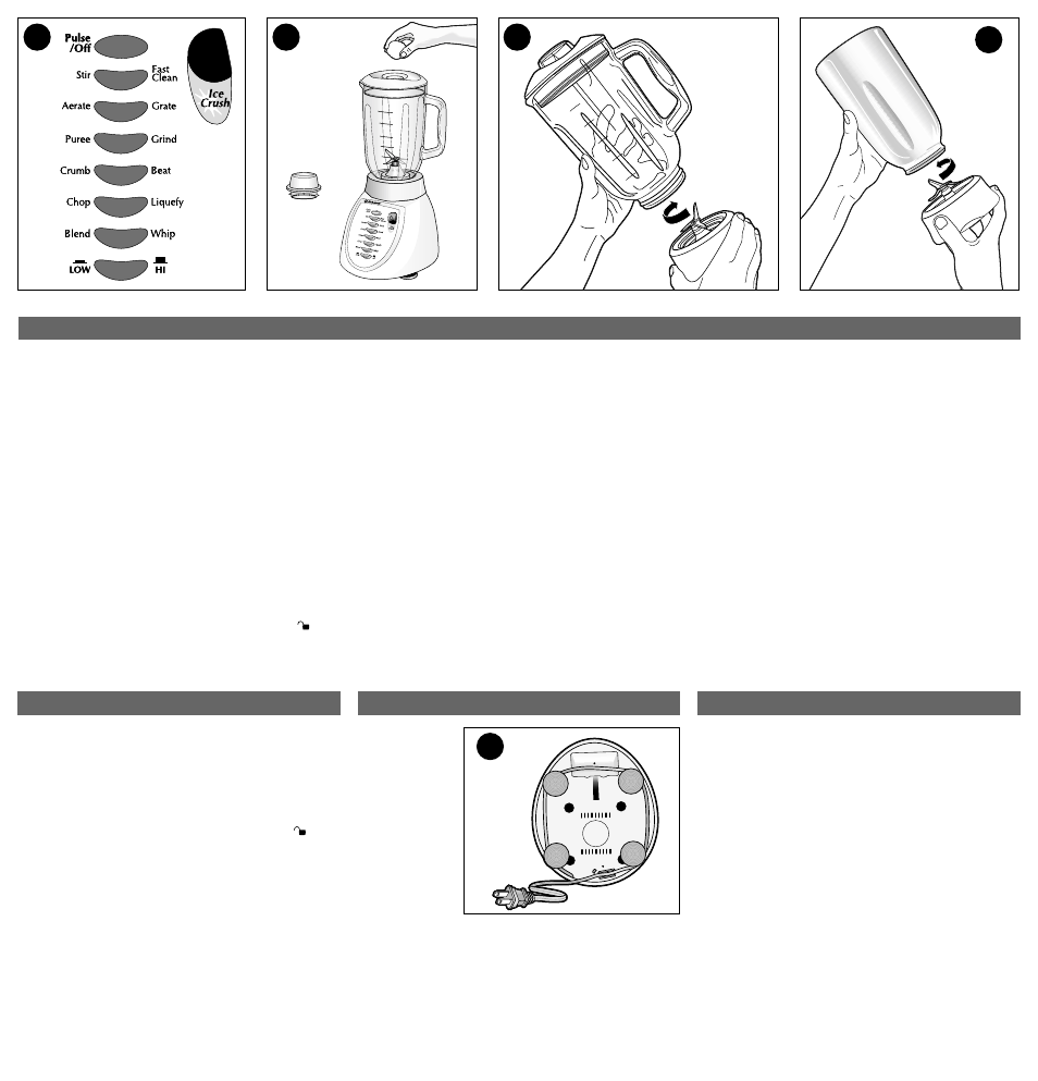 Cleaning storage, How to use, Recipes | Black & Decker KITCHENTOOLS BL680 User Manual | Page 2 / 2