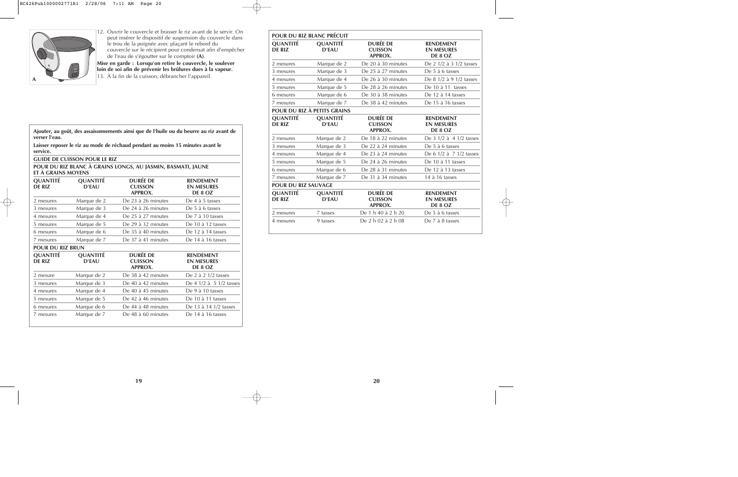 Black & Decker RC426 User Manual | Page 11 / 15