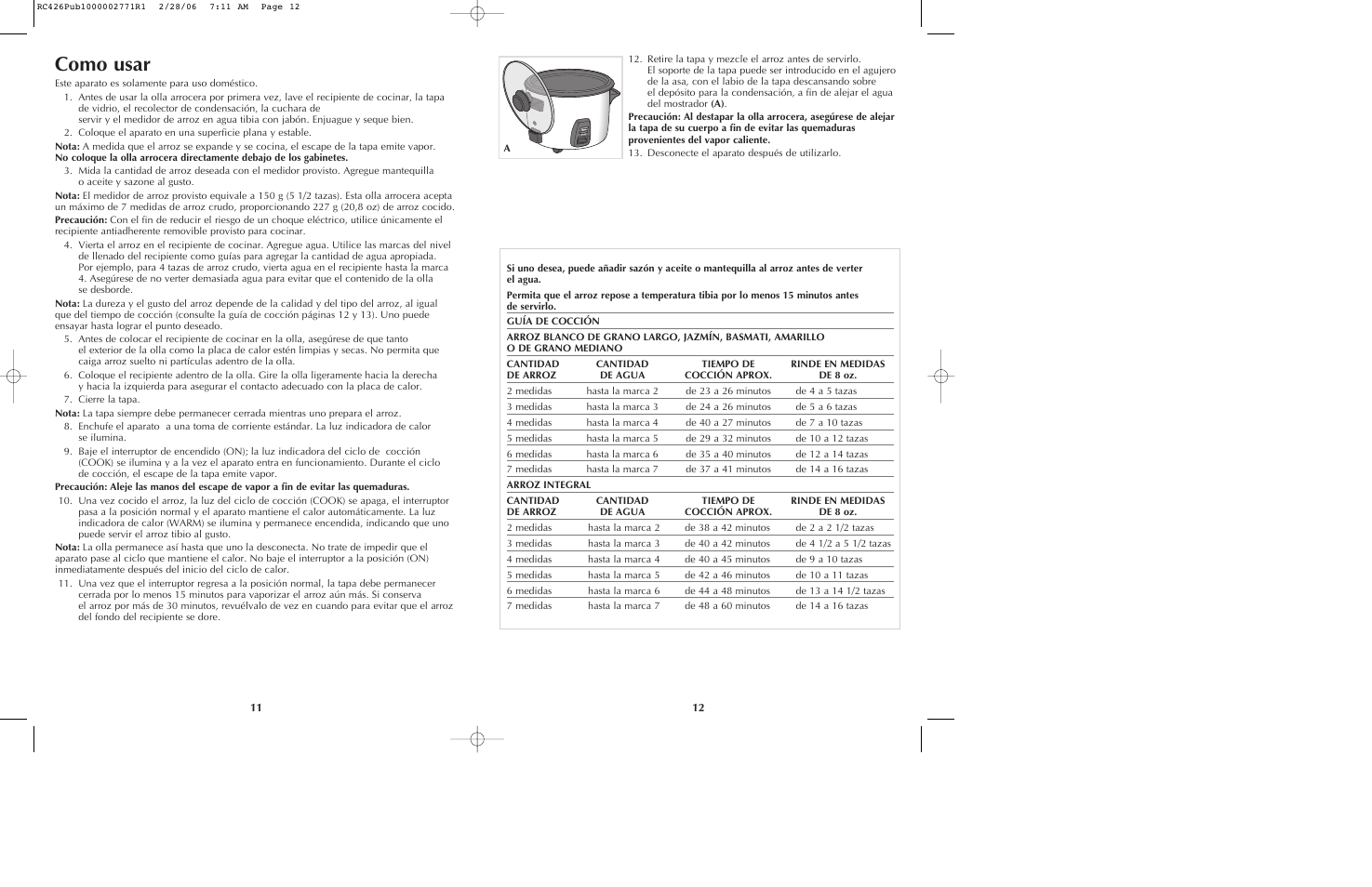 Como usar | Black & Decker RC426 User Manual | Page 7 / 15