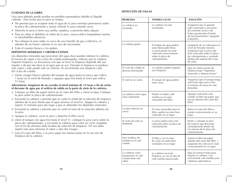 Black & Decker DCM2160W User Manual | Page 11 / 19
