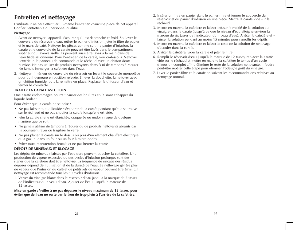Entretien et nettoyage | Black & Decker DCM2160W User Manual | Page 16 / 19