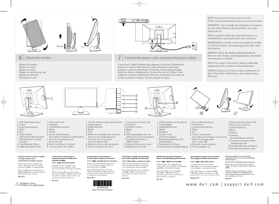 Dell U2311H Monitor User Manual | Page 2 / 2