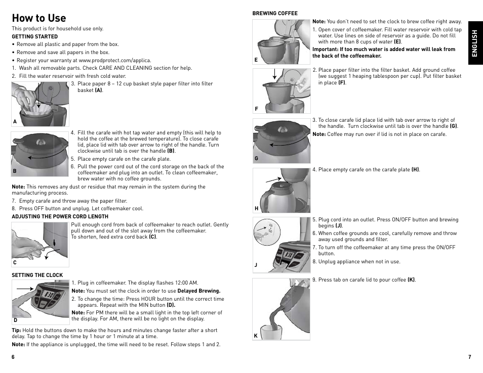 How to use | Black & Decker CM1509 User Manual | Page 4 / 15