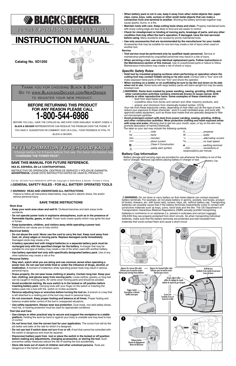 Black & Decker 90504019 User Manual | 6 pages