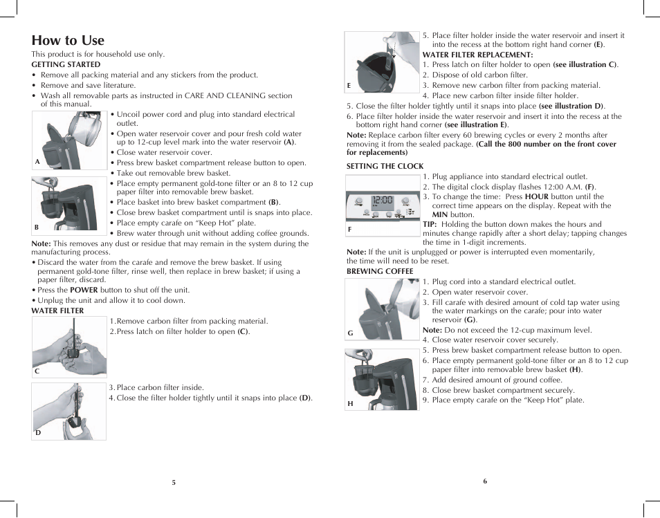 How to use | Black & Decker DCM3100B User Manual | Page 4 / 21
