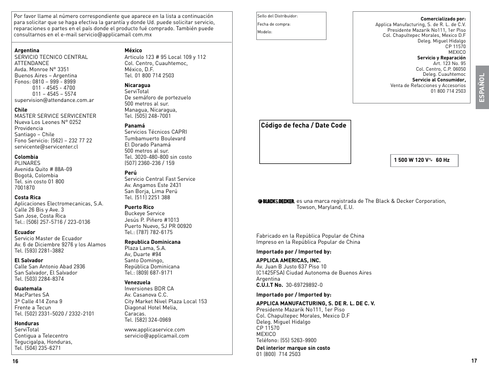 Black & Decker JKC650 User Manual | Page 9 / 13