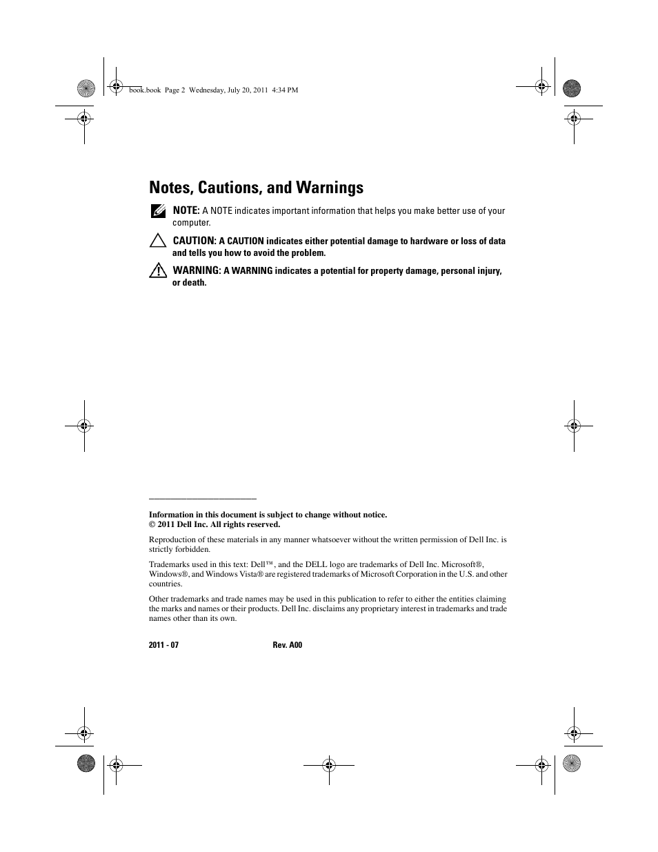 Dell Latitude E5420 (Early 2011) User Manual | Page 4 / 32