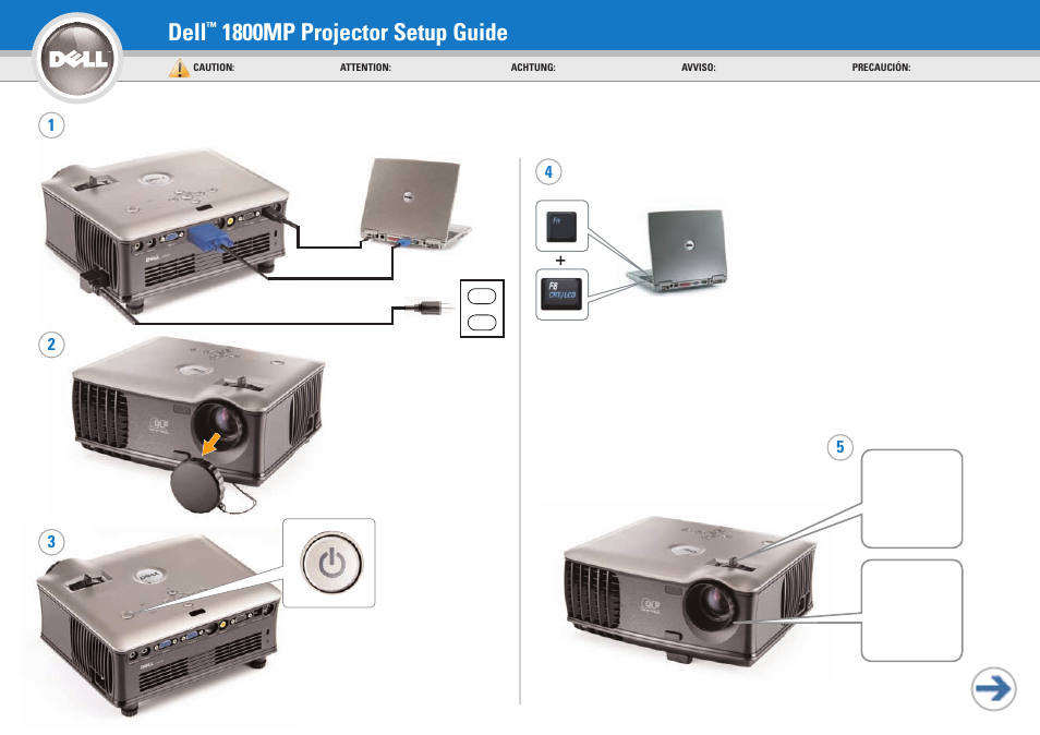 Dell 1800MP Projector User Manual | 2 pages