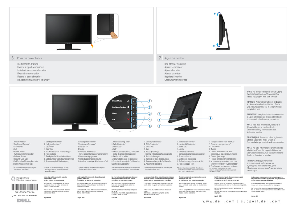 Www.dell.com | support.dell.com, Cd ---------- ^cd, Ik»ll | Dell E1910 Monitor User Manual | Page 2 / 2