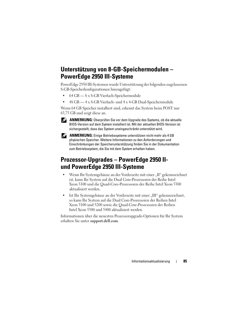 Dell POWEREDGE 2950 User Manual | Page 85 / 186