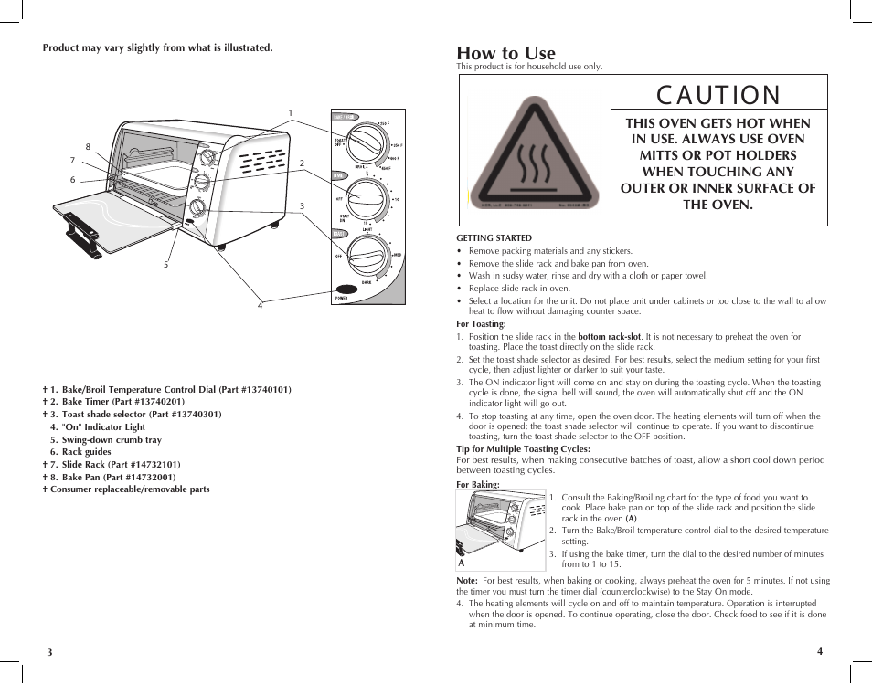 How to use | Black & Decker TRO390B User Manual | Page 3 / 17