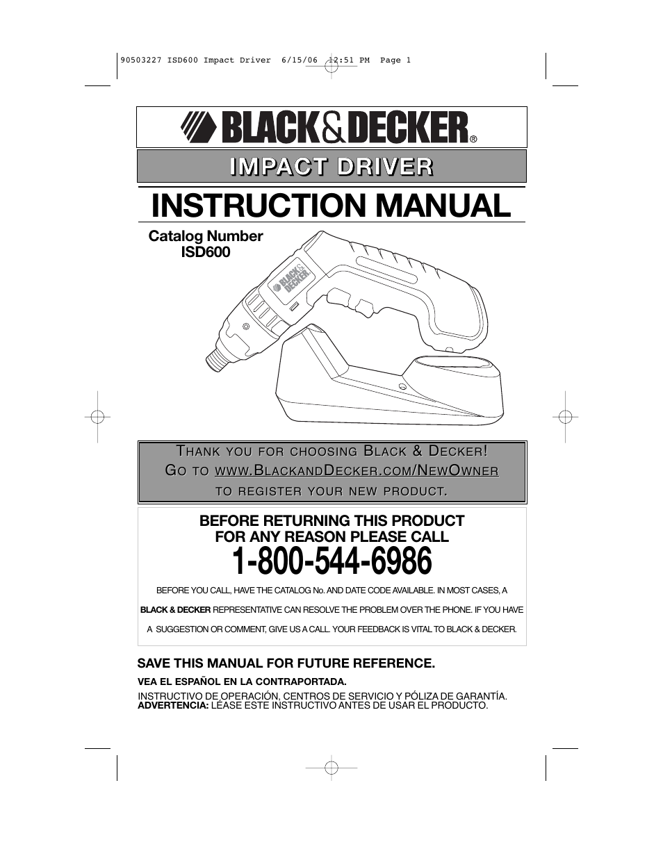 Black & Decker 90503227 User Manual | 28 pages