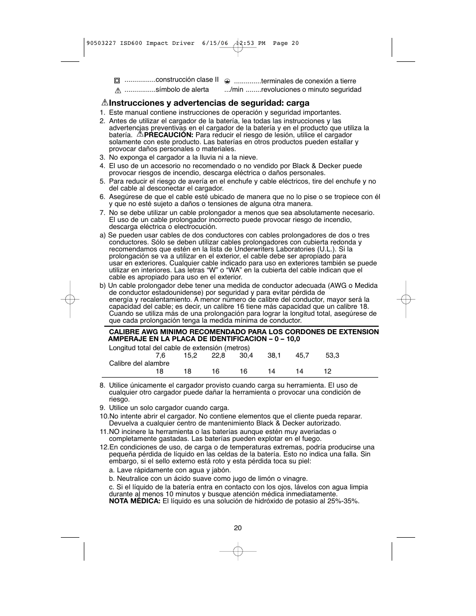 Black & Decker 90503227 User Manual | Page 20 / 28