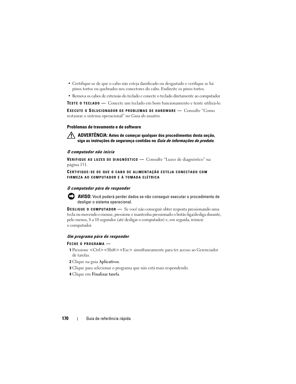 Dell Precision T7400 (Late 2007) User Manual | Page 170 / 252