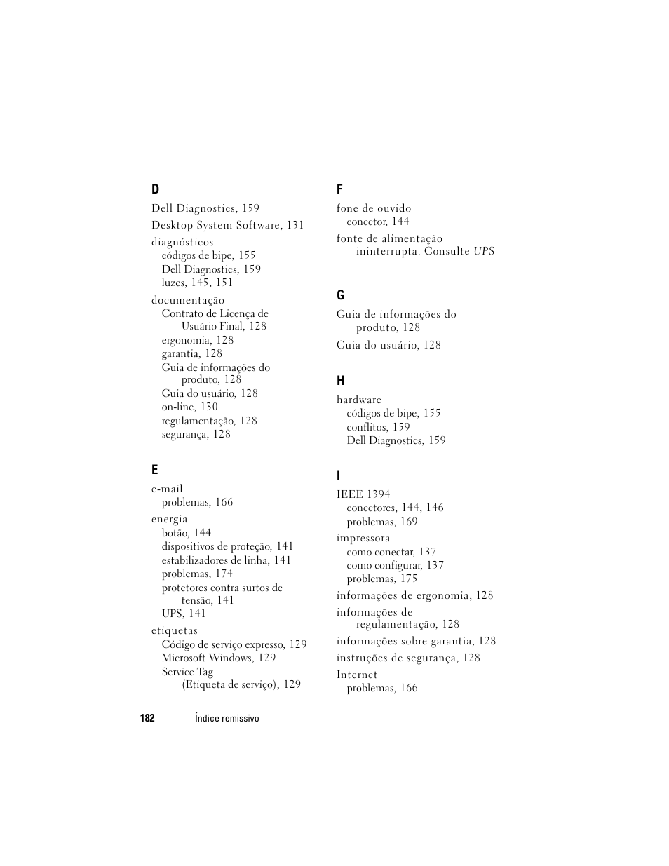 Dell Precision T7400 (Late 2007) User Manual | Page 182 / 252