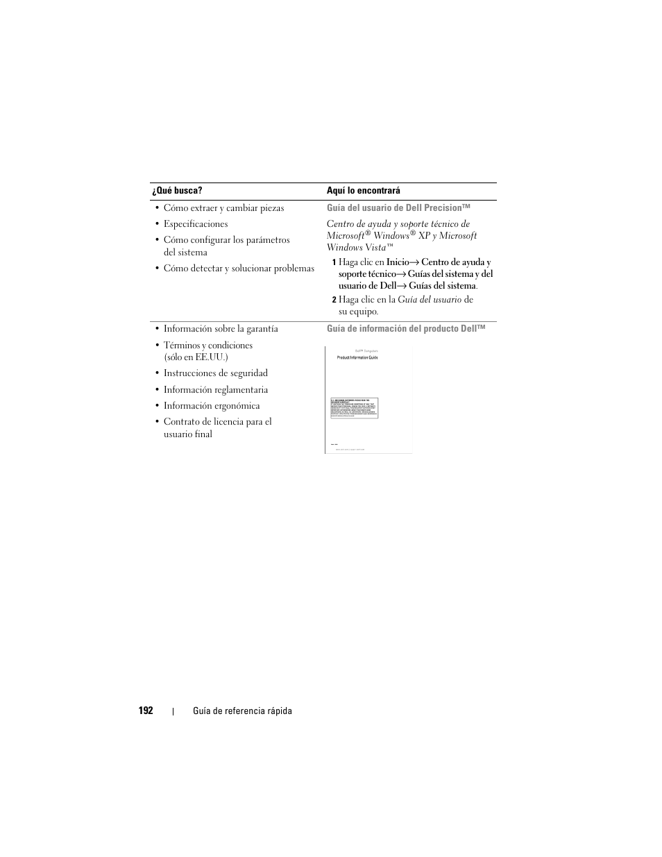 Dell Precision T7400 (Late 2007) User Manual | Page 192 / 252