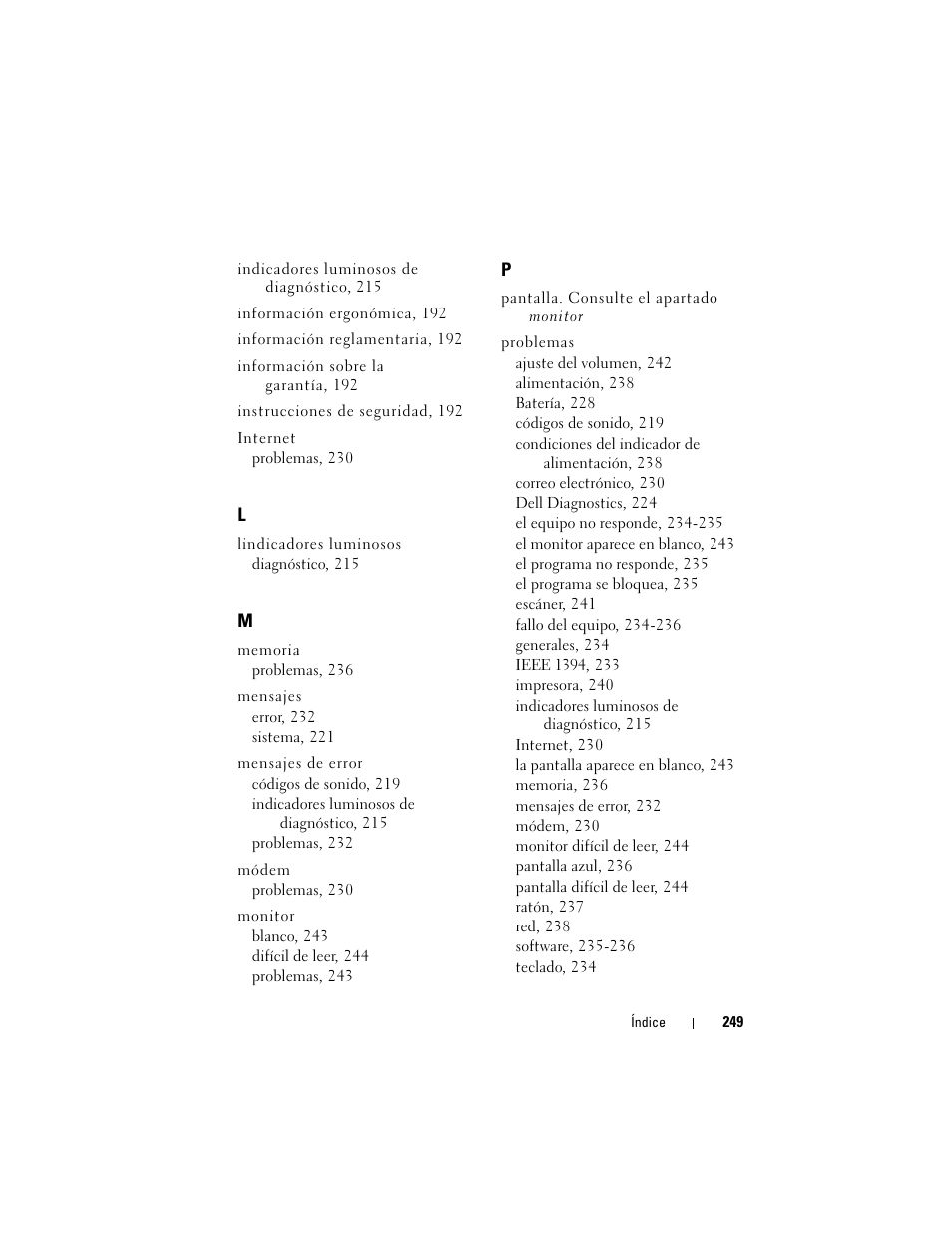 Dell Precision T7400 (Late 2007) User Manual | Page 249 / 252
