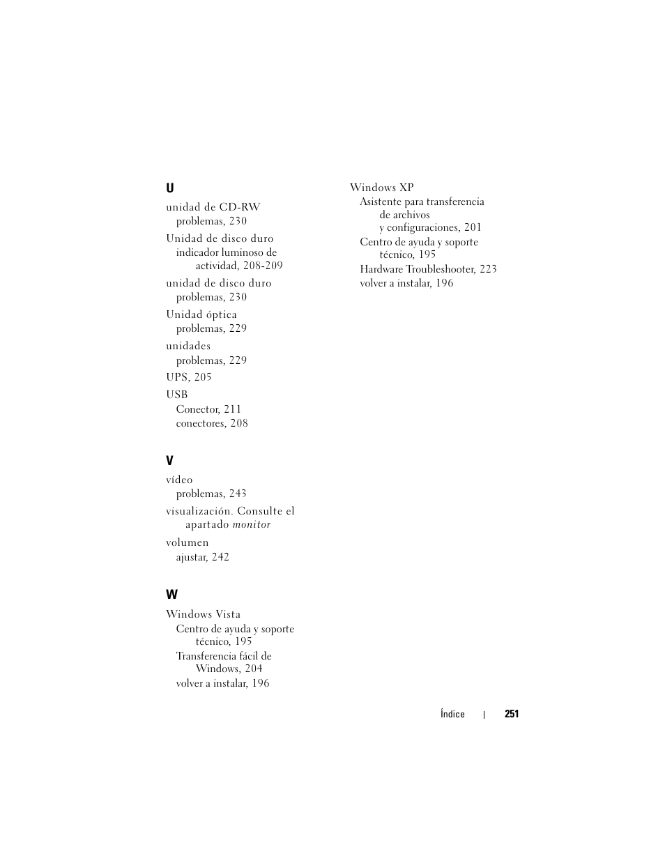 Dell Precision T7400 (Late 2007) User Manual | Page 251 / 252