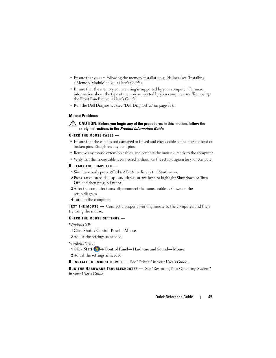 Dell Precision T7400 (Late 2007) User Manual | Page 45 / 252