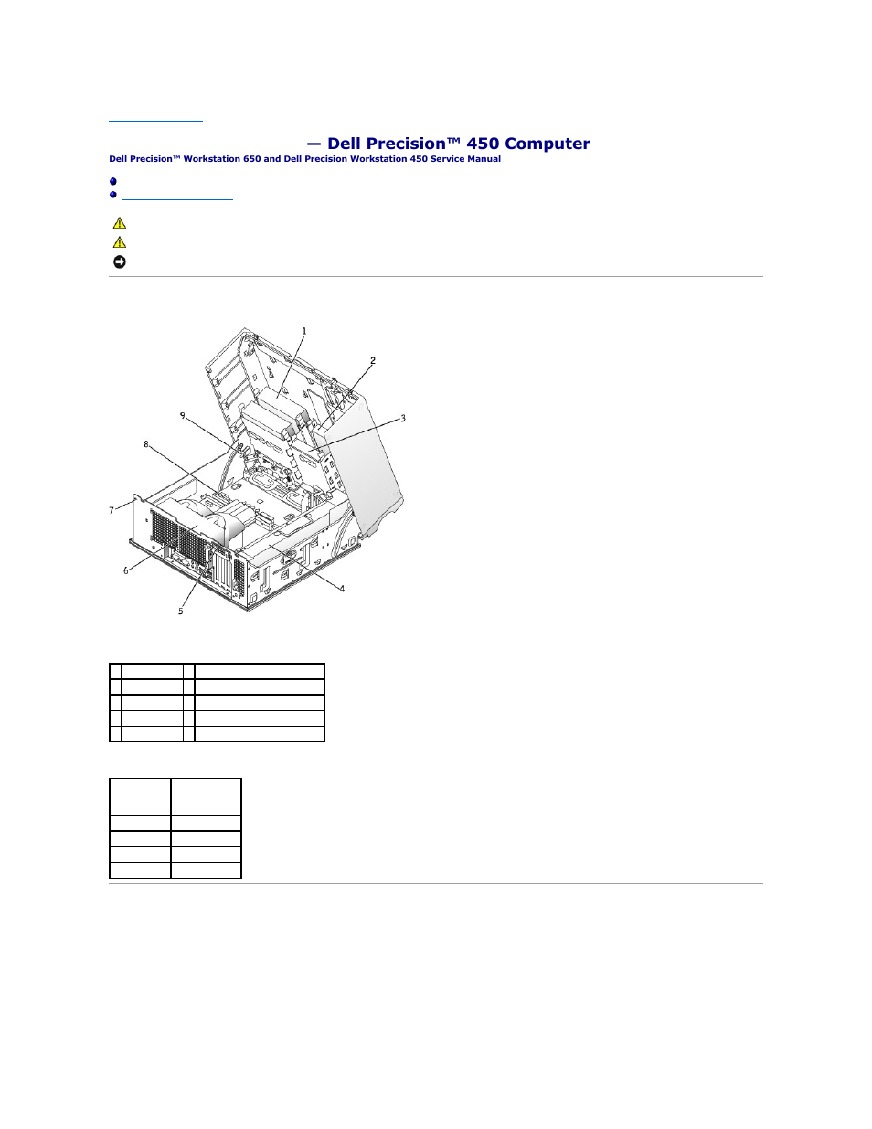 Inside view of your computer, System board components | Dell Precision 650 User Manual | Page 14 / 68