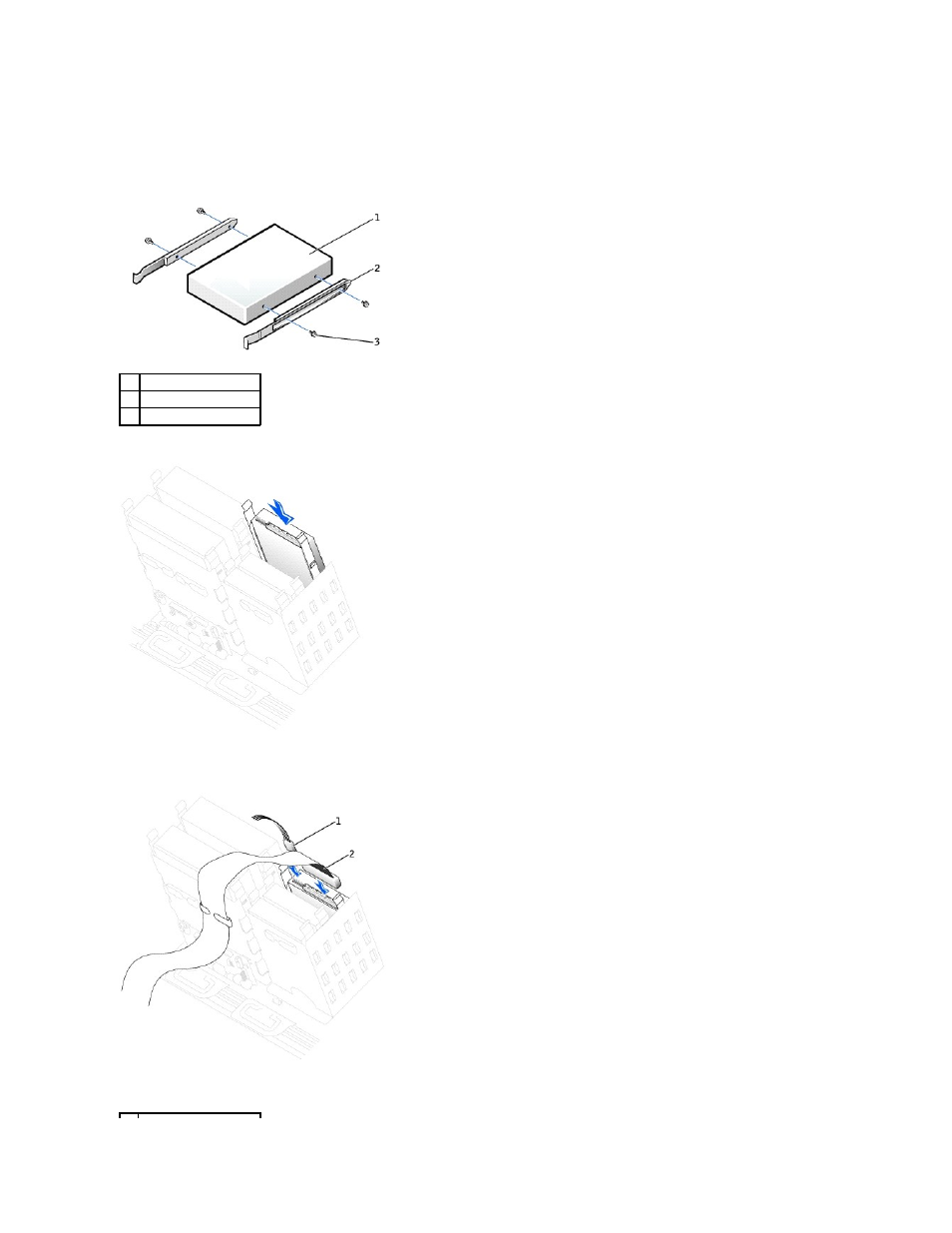 Installing a floppy drive | Dell Precision 650 User Manual | Page 22 / 68