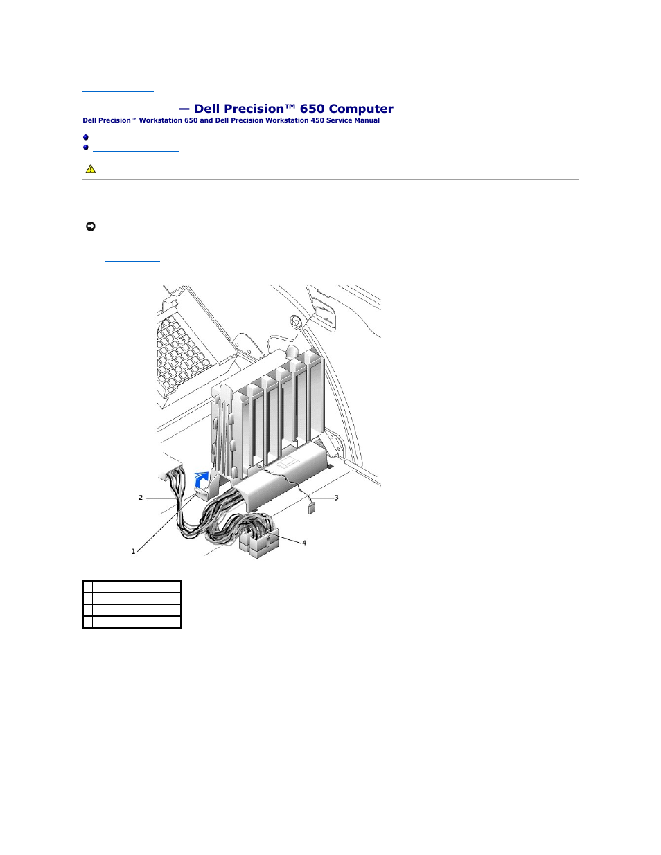 Power supply — dell precision™ 650 computer, Removing the power supply | Dell Precision 650 User Manual | Page 65 / 68