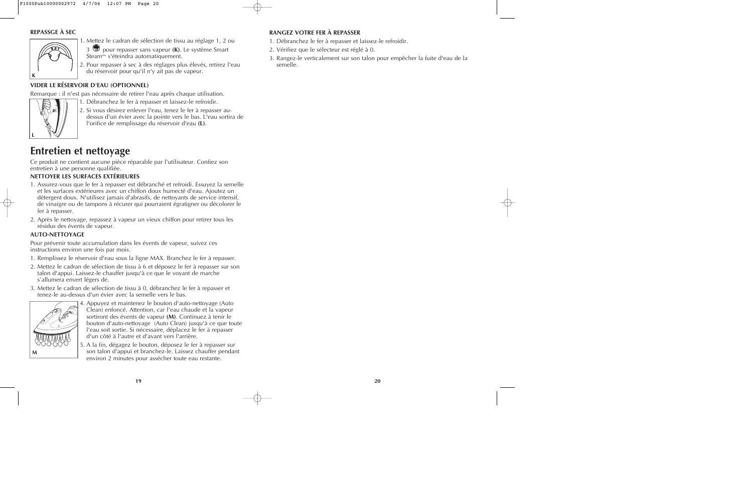 Entretien et nettoyage | Black & Decker F1075 User Manual | Page 11 / 15