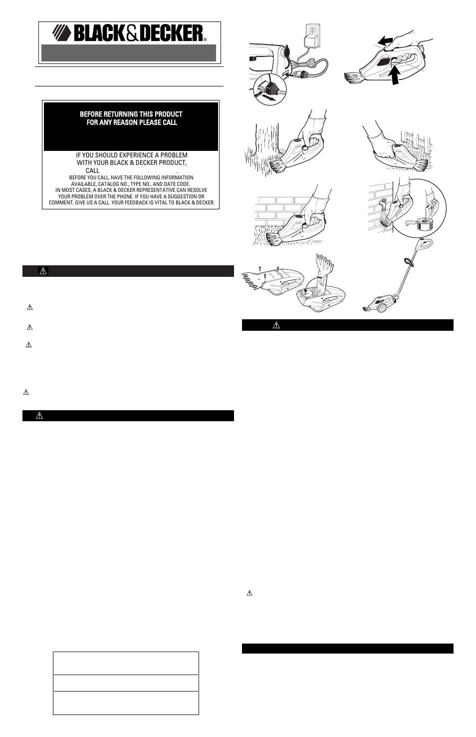 Black & Decker Gs500 User Manual | 4 pages