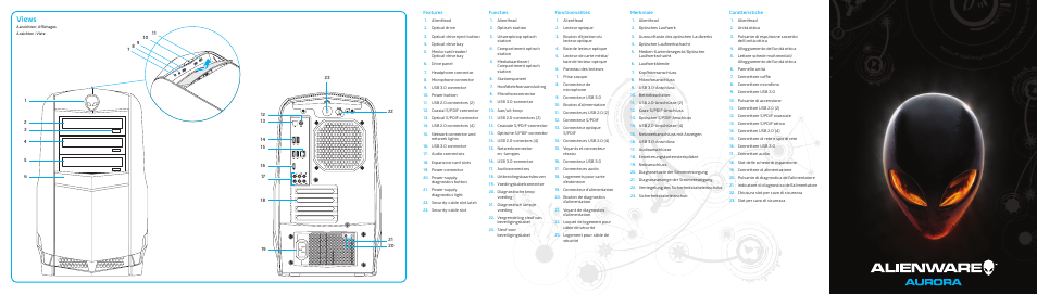 Dell Alienware Aurora R4 (Late 2011) User Manual | 2 pages