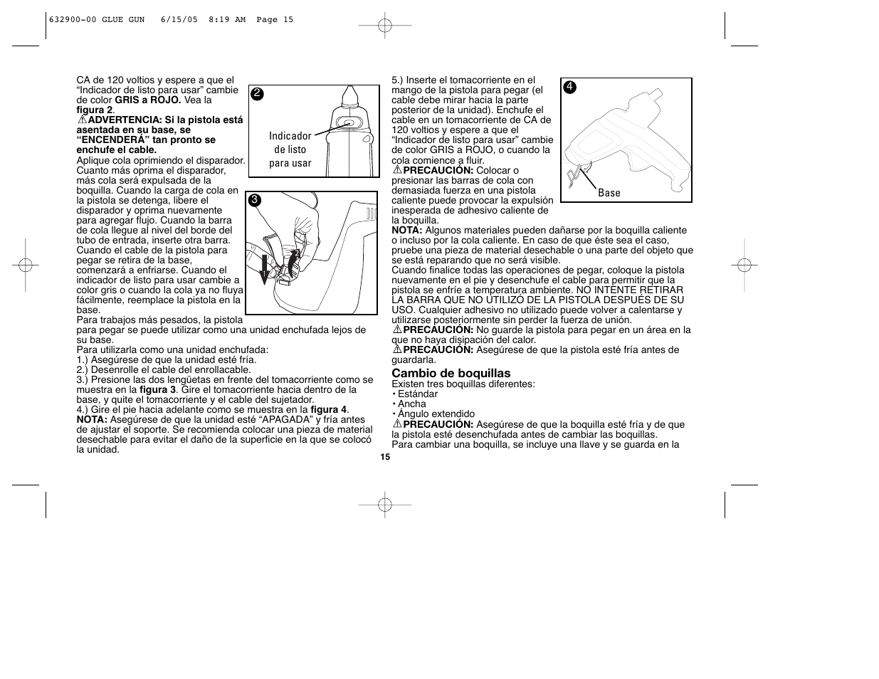 Black & Decker GG500S User Manual | Page 15 / 18