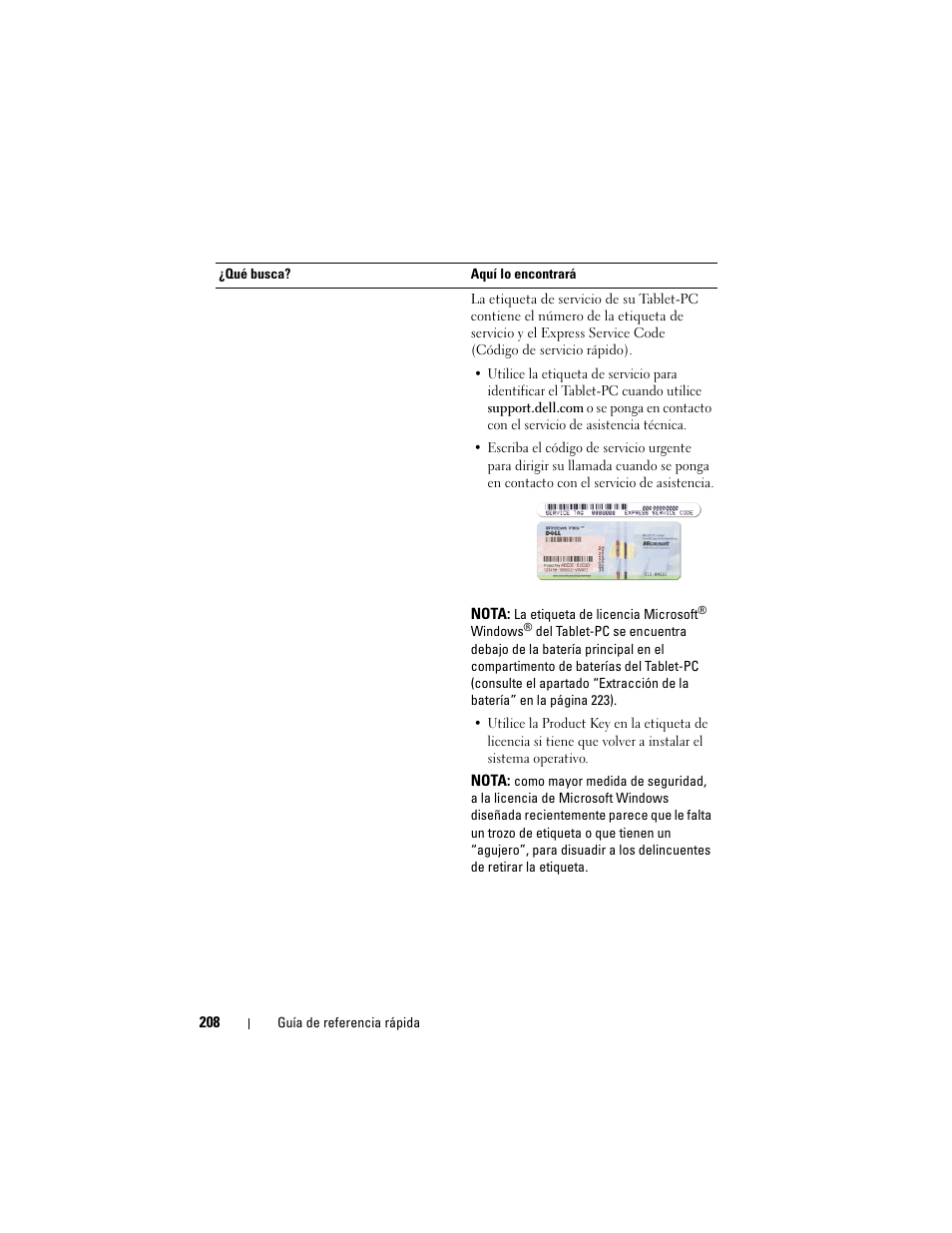 Dell Latitude XT (Late 2007) User Manual | Page 208 / 234