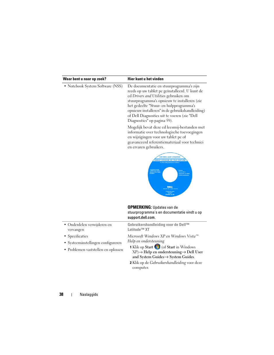 Dell Latitude XT (Late 2007) User Manual | Page 38 / 234