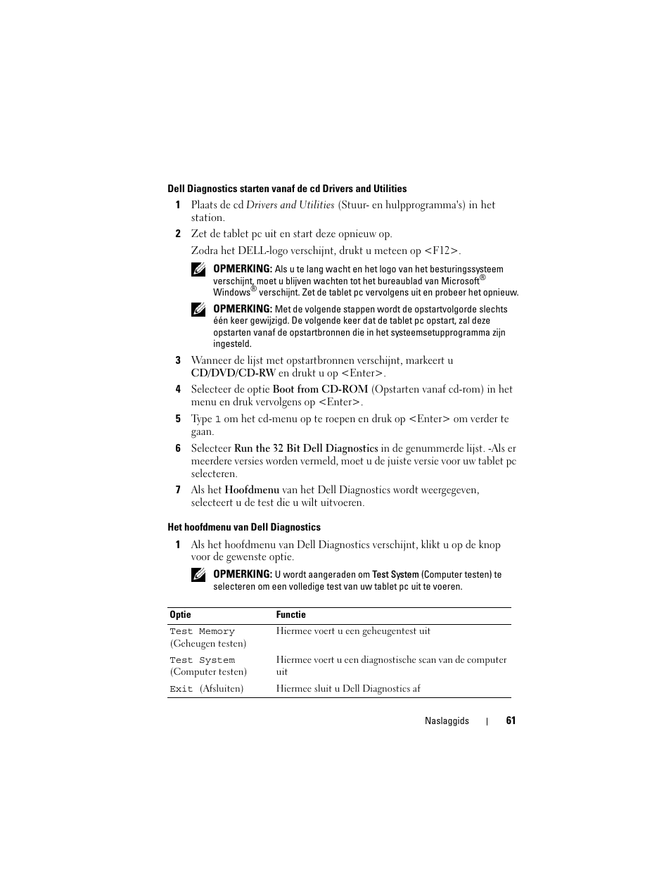 Dell Latitude XT (Late 2007) User Manual | Page 61 / 234
