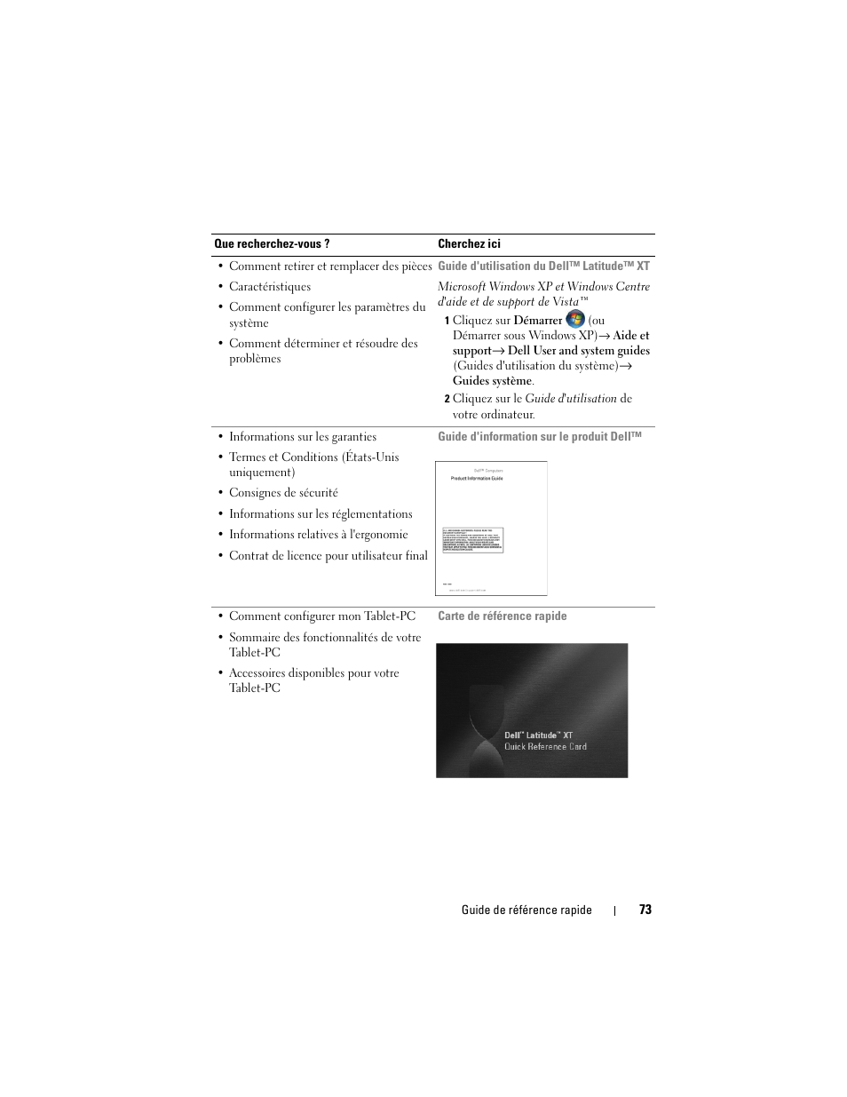 Dell Latitude XT (Late 2007) User Manual | Page 73 / 234