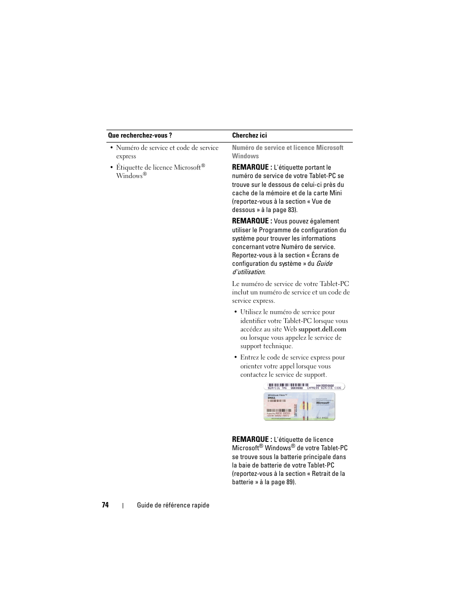 Dell Latitude XT (Late 2007) User Manual | Page 74 / 234