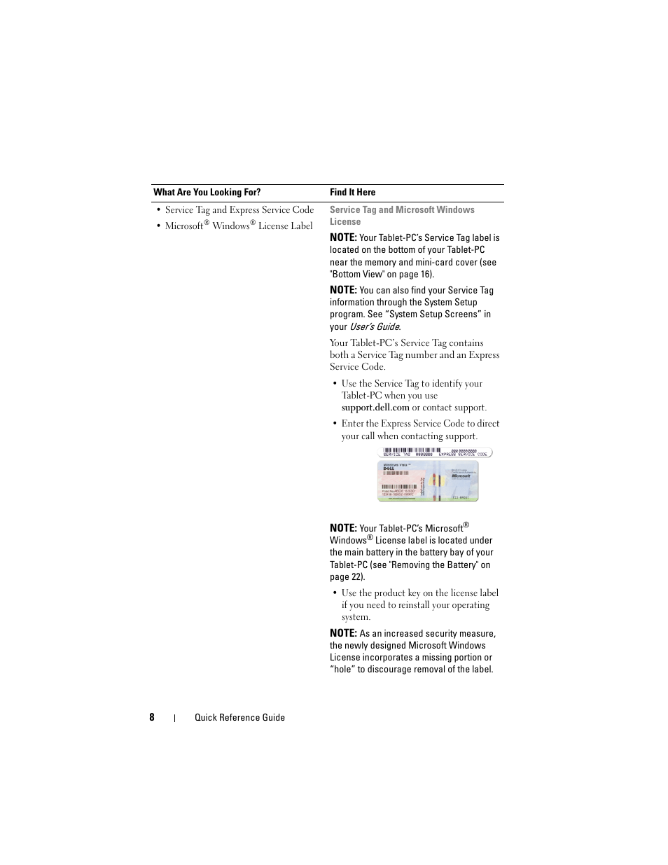 Dell Latitude XT (Late 2007) User Manual | Page 8 / 234
