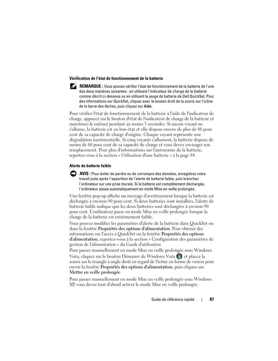 Dell Latitude XT (Late 2007) User Manual | Page 87 / 234