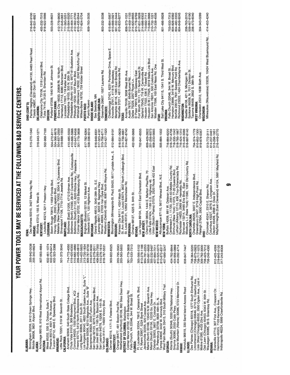 Black & Decker 6112 User Manual | Page 11 / 13