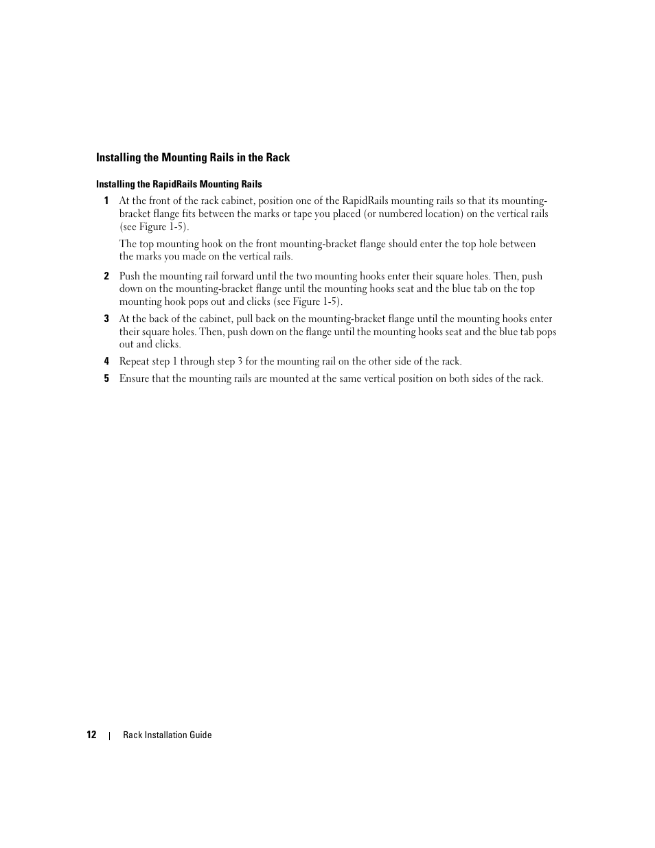 Installing the mounting rails in the rack | Dell POWERVAULT MD1000 User Manual | Page 14 / 92