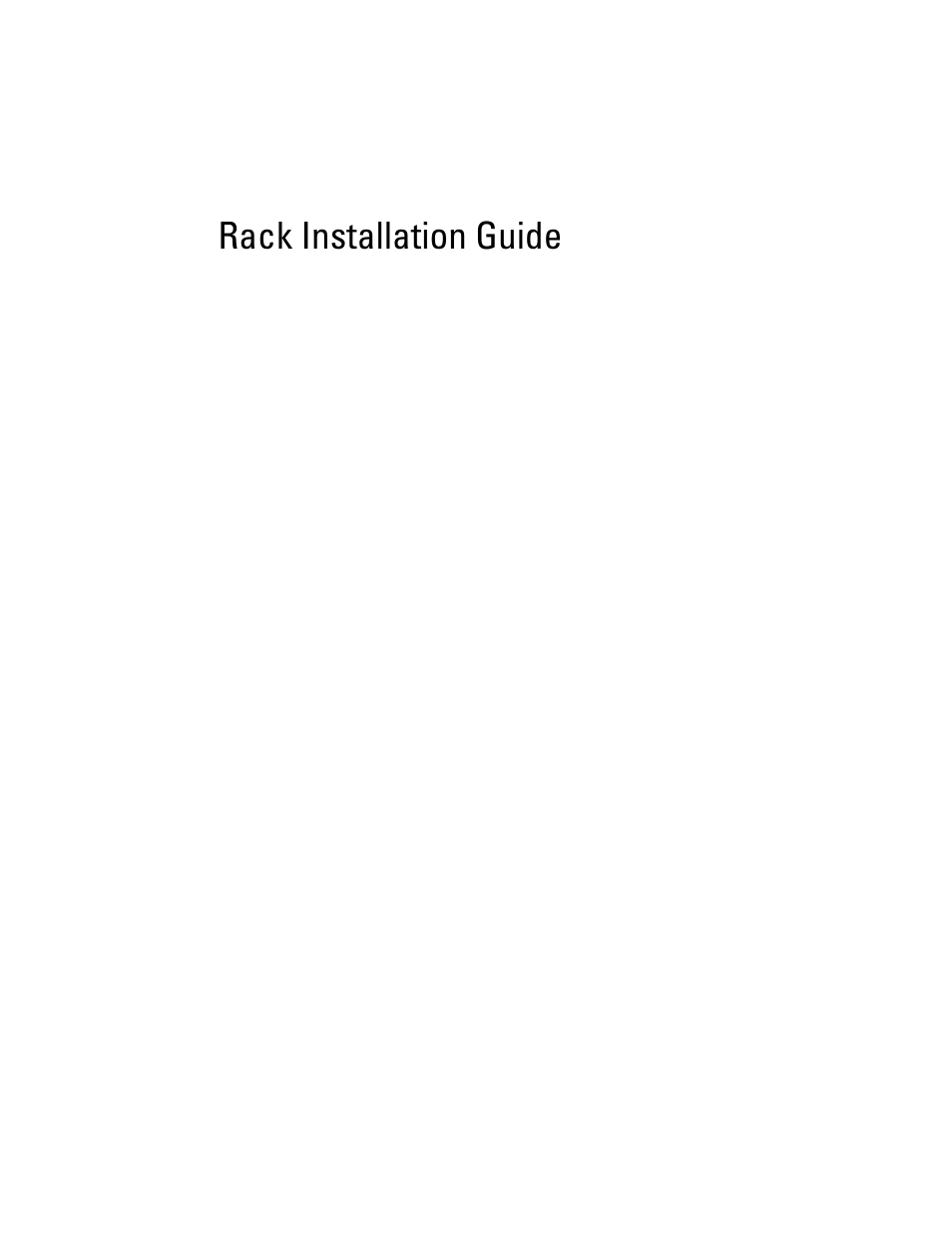 Rack installation guide | Dell POWERVAULT MD1000 User Manual | Page 3 / 92