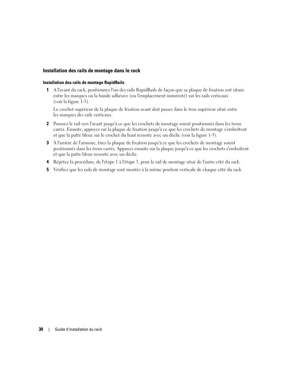 Installation des rails de montage dans le rack | Dell POWERVAULT MD1000 User Manual | Page 32 / 92
