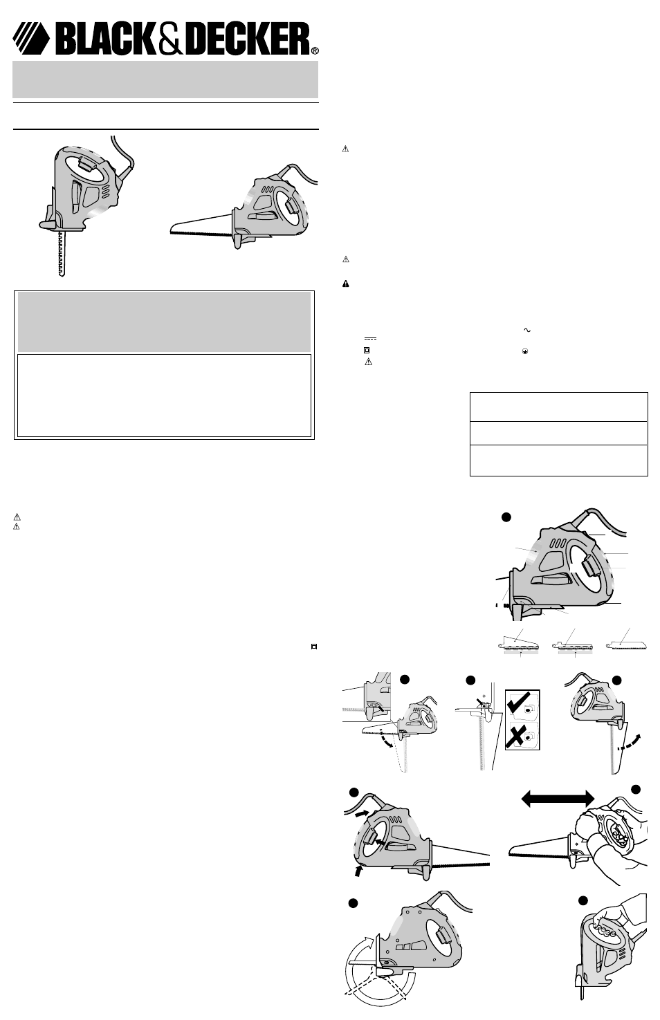 Black & Decker NAVIGATOR 584395-00 User Manual | 4 pages