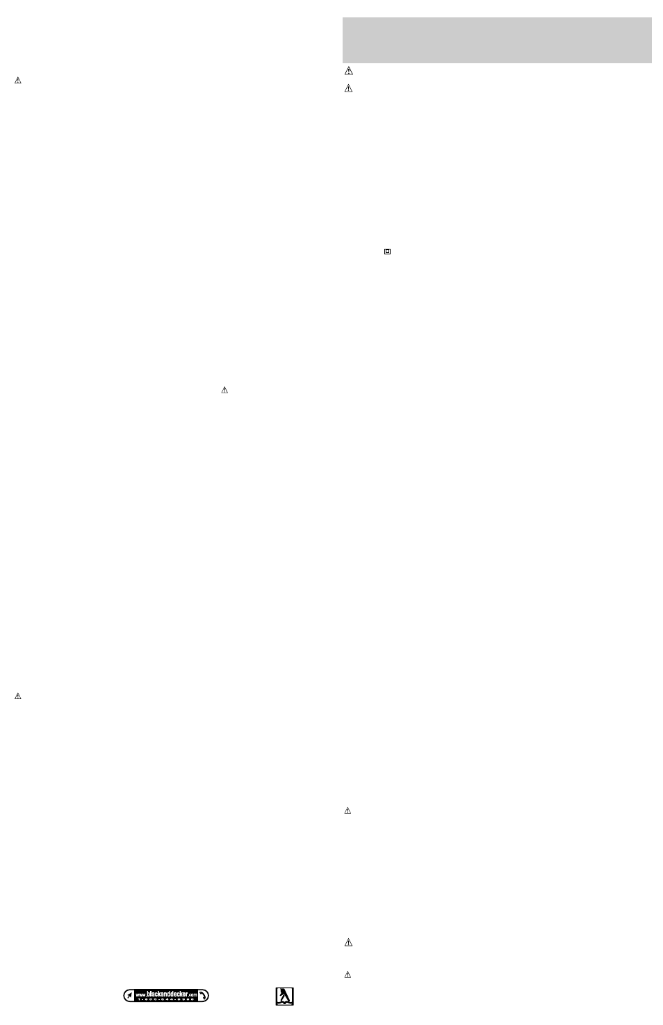Black & Decker NAVIGATOR 584395-00 User Manual | Page 2 / 4