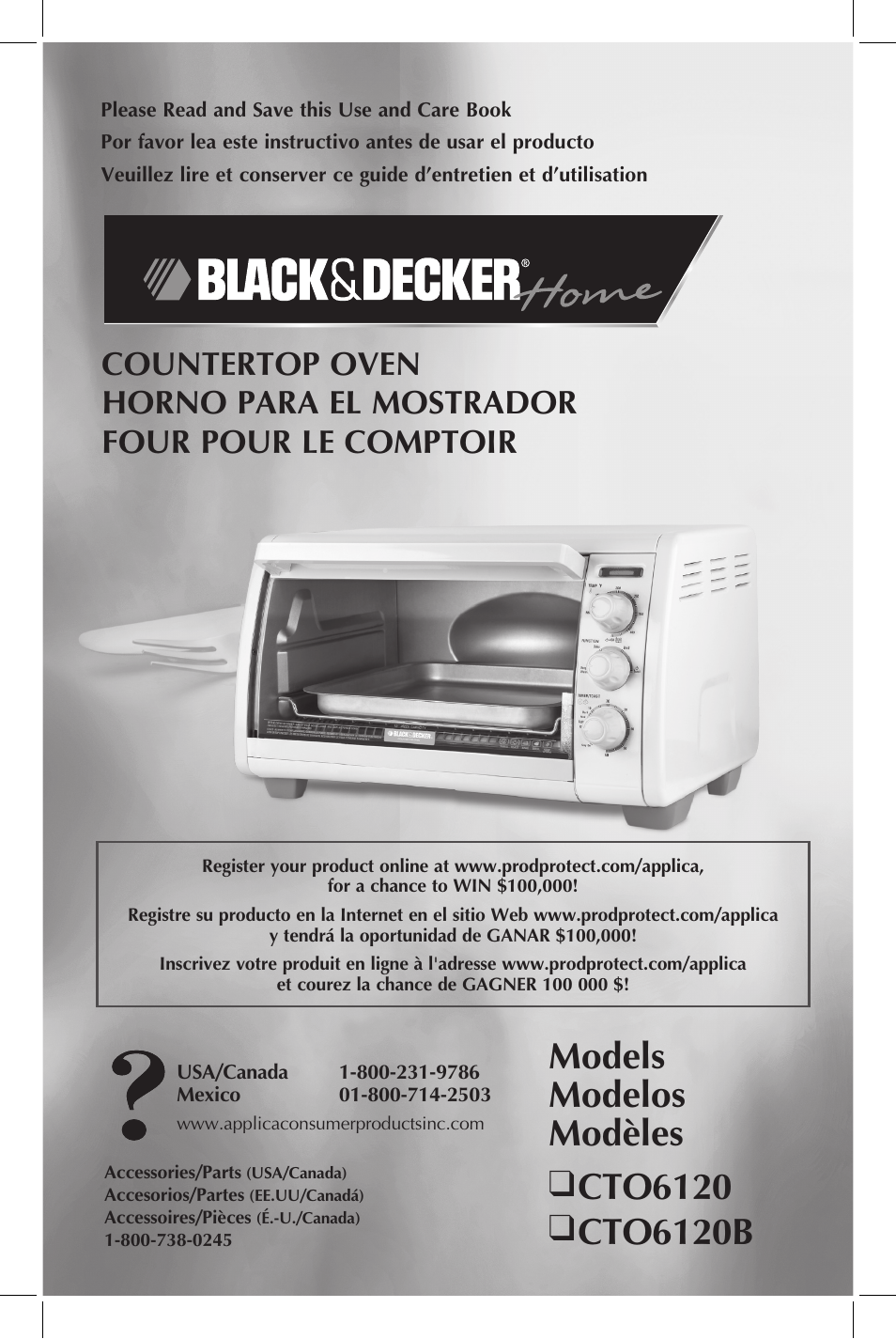 Black & Decker CTO6120B User Manual | 23 pages